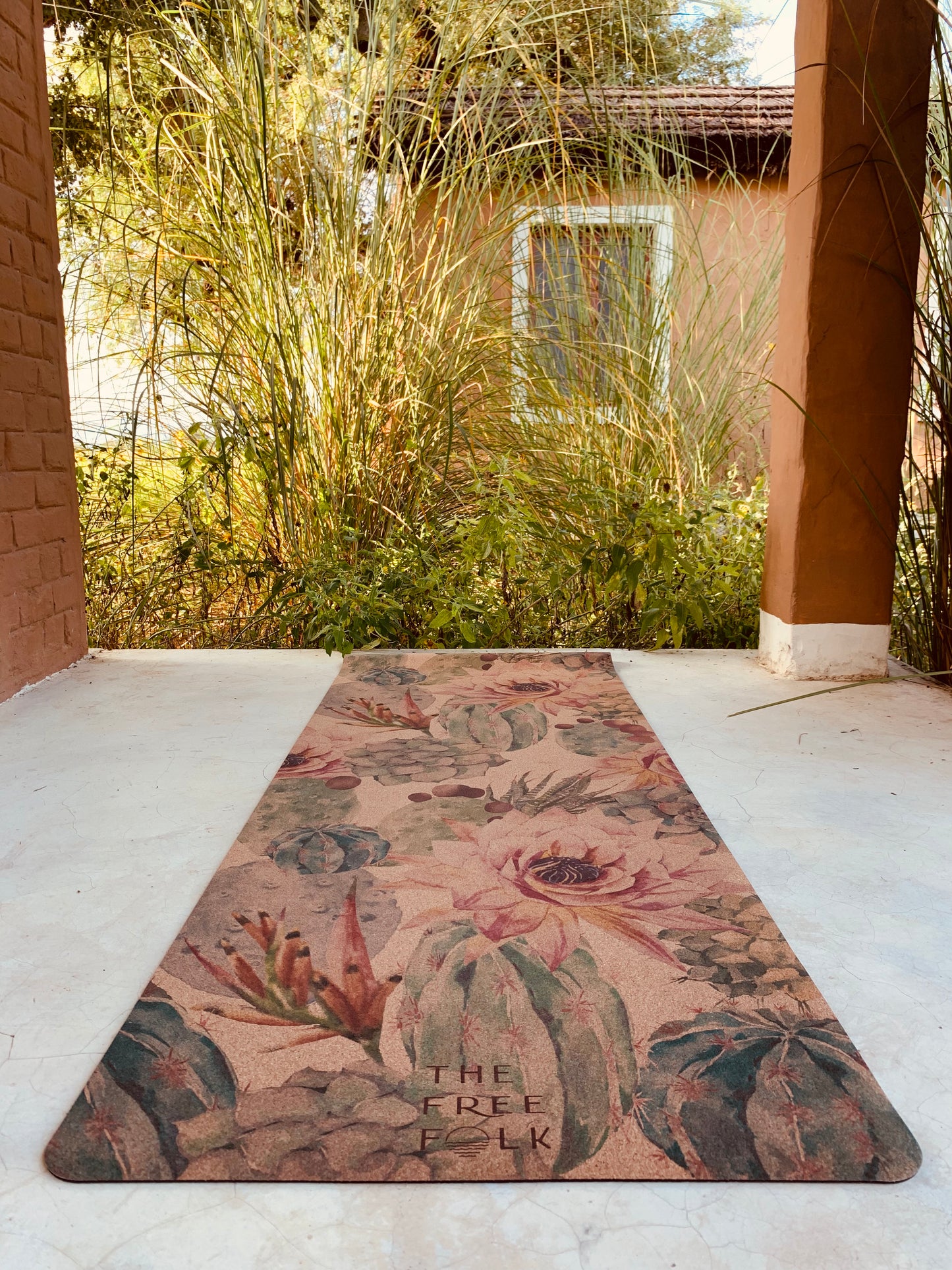 FLORAL – Cork Yoga Mat