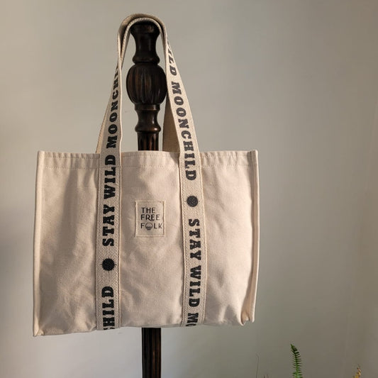 Strap Quoted Tote Bag